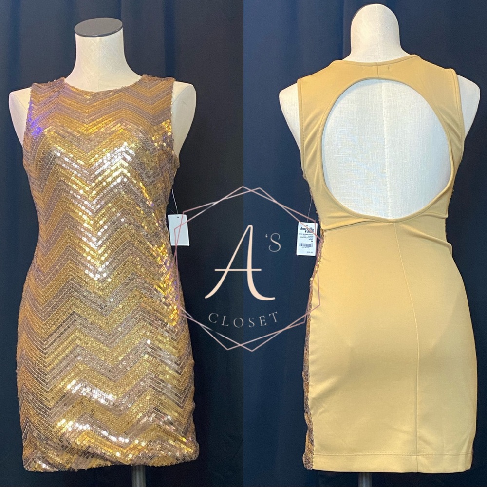 Metallic Gold Dress